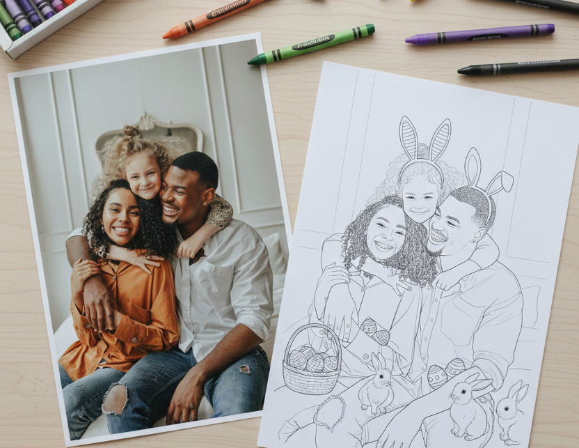 Personalized Easter Coloring Book