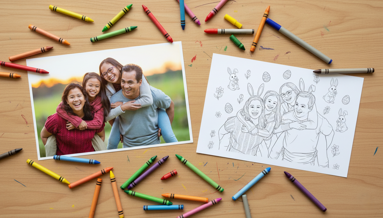 Personalized Easter Coloring Book