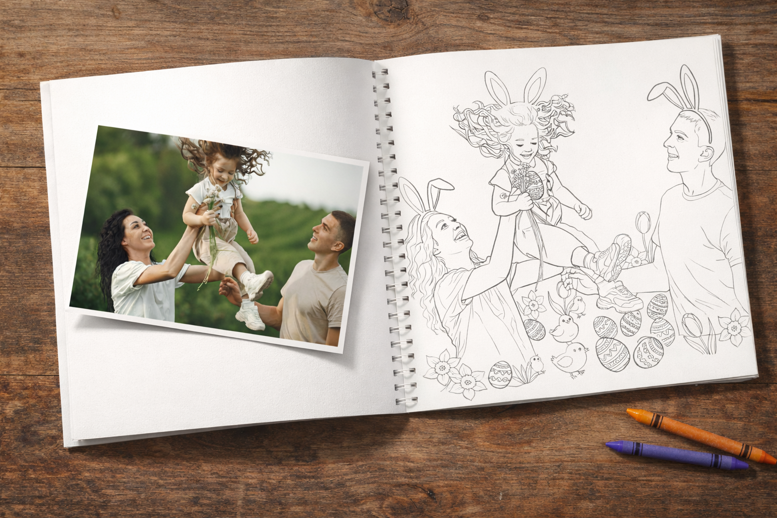 Personalized Easter Coloring Book