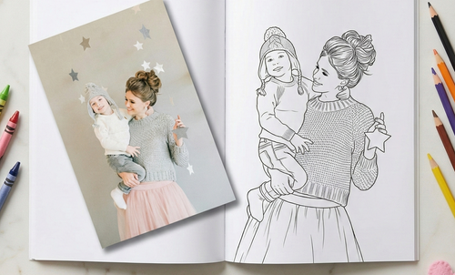 Mother's Day Personalized Coloring Book Gift