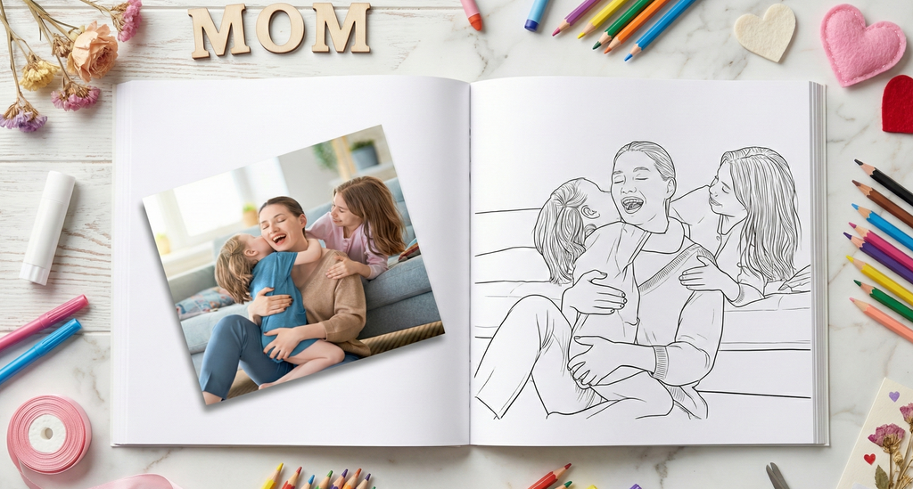Mother's Day Personalized Coloring Book Gift