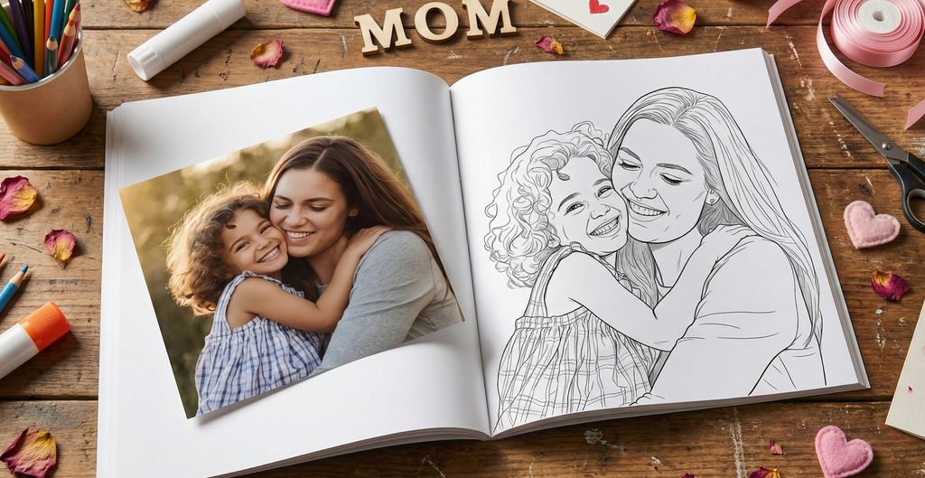 Mother's Day Personalized Coloring Book Gift