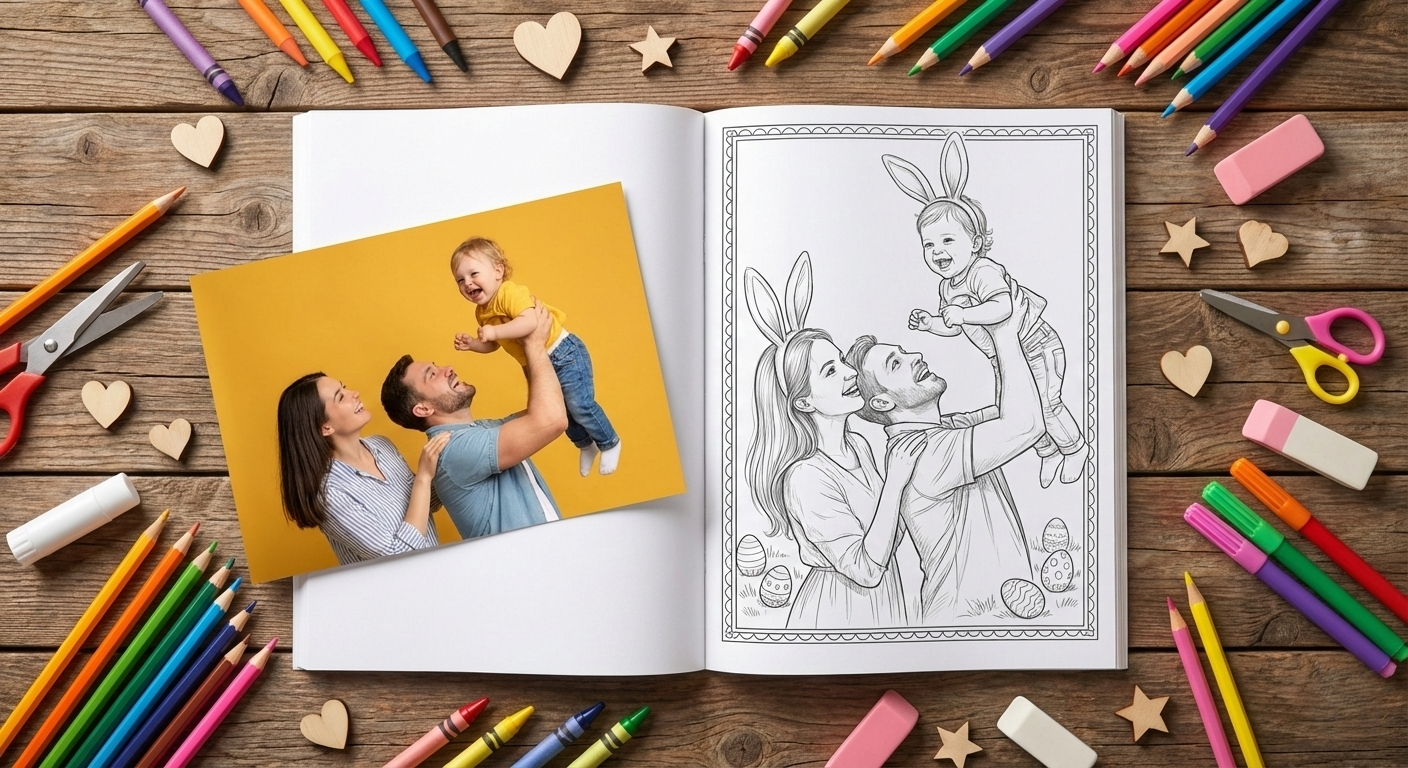Personalized Easter Coloring Book